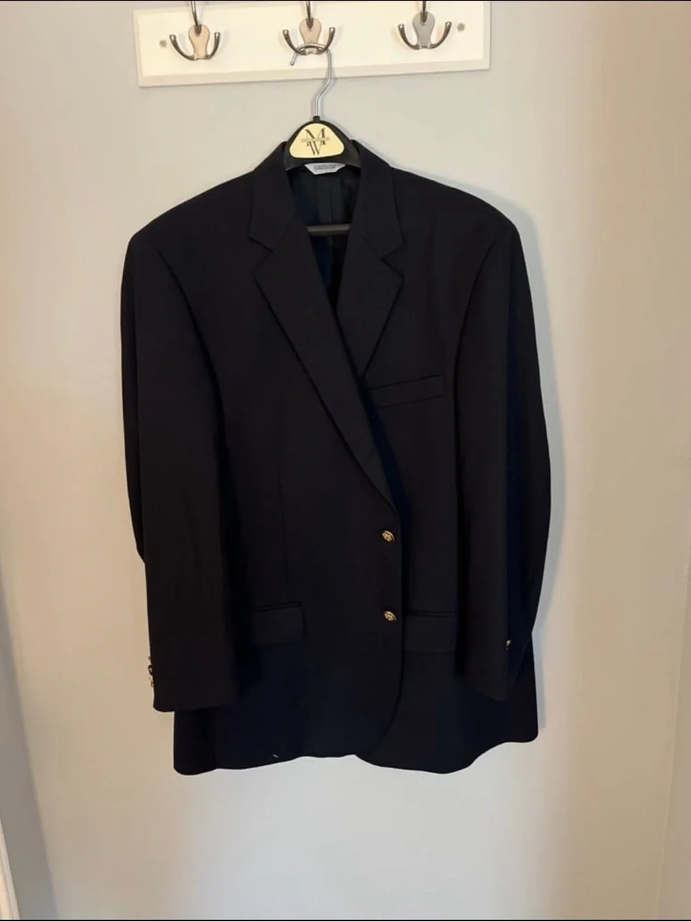 Joseph & Feiss Men's Black Sport Coat with Gold Buttons